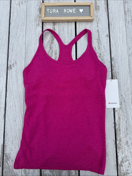 lululemon athletica Tops - Lululemon Ebb to Street Tank Pink Flare Size 10 NWT